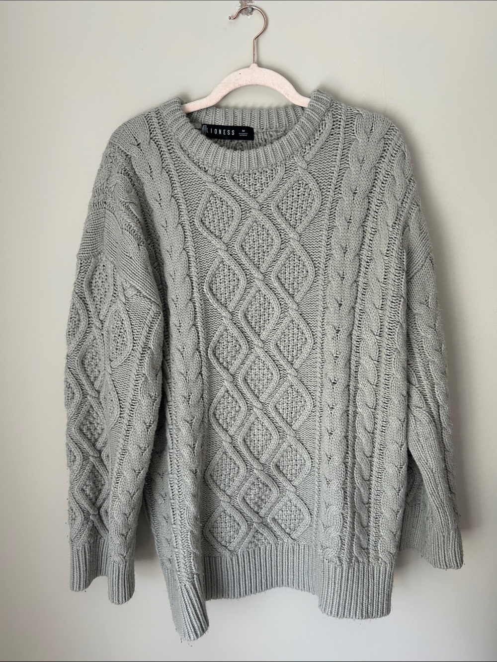 Lioness Grey Tunic Knit Sweater